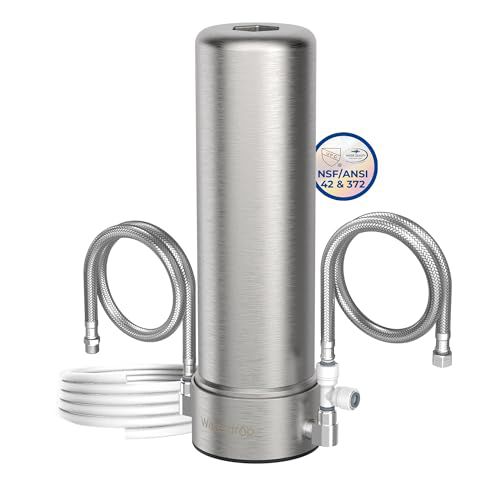 Waterdrop AP13 Under Sink Water Filter and Refrigerator Water Filter 2-in-1, Inline Water Filter System for Refrigerator and Undersink, No Drilling Required, Reduce PFOA/PFOS, NSF/ANSI 42 Ce