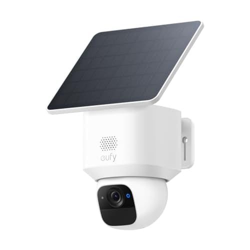 eufy Security SoloCam E30, Security Cameras Wireless Outdoor, Solar Camera Outdoor Wireless, 360° Pan, AI Tracking, 2K Clarity, HomeBase S380 Compatible, No Monthly Fee 1 pack