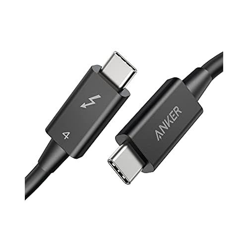 Anker Thunderbolt 4 Certified USB C to USB C Cable, 8K/4K Display/40Gbps Compatible with USB4, Thunderbolt 4/3, for MacBook, iPhone 16(100W, 2.3FT) 2.3FT 100W