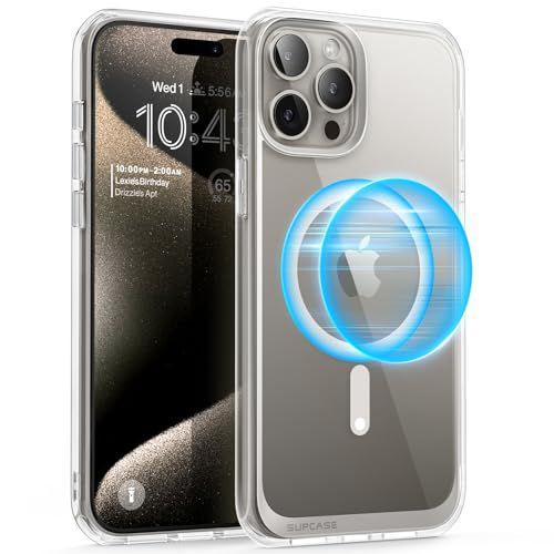 SUPCASE for iPhone 15 Pro Max Case MagSafe (Unicorn Beetle Mag), [Non-Yellowing] [Military-Grade Protection] [Scratch-Resistant Back] Slim Magnetic Shockproof Phone Case for iPhone 15 Pro Ma