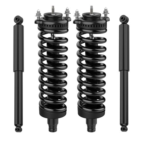 AUTOSAVER88 Front Complete Struts Rear Shocks and Coil Spring Assembly Compatible with 2002-2009 Chevy Trailblazer, 2002-2009 GMC Envoy, 2004-2007 Buick Rainier, 2005-2009 9-7x, 2003-2008 As