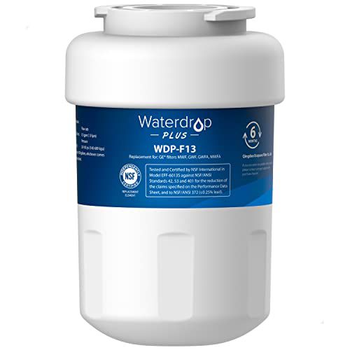 Waterdrop Plus ?????? ???? Replacement for GE® Smart Water® MWF® Refrigerator Water Filter, HDX FMG-1, MWFP, MWFA, WFC1201, RWF0600A, 469991 Refrigerator Water Filter