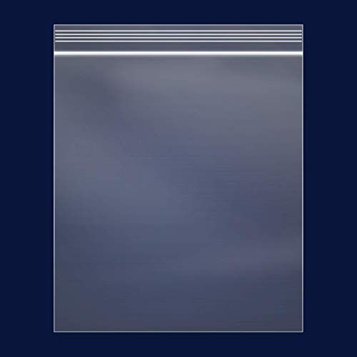 iMailer - 200 Count - 13" x 15" Clear Reclosable Zip Plastic Poly Bags - 2 Gallon Zip Bags for Clothing, T-Shirts, Pants