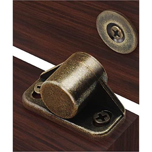 8 Pack Magnetic Door Catch, Rare Earth Cabinet Magnetic Catch for Kitchen Cupboard and Closet Door Closing - Bronze ８ Bronze