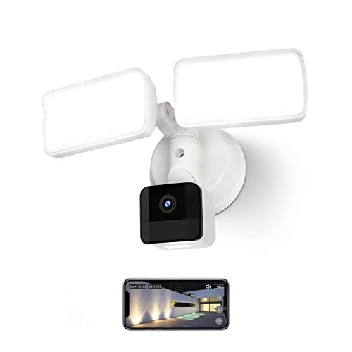 Lepro Floodlight Camera, Motion-Activated Security Light, Auto Record, 1080P Video, Two-Way Talk, 2400 Lumen Brightness, IP65 Waterproof (Outdoor Wiring and Junction Box Required, 2.4G WiFi 