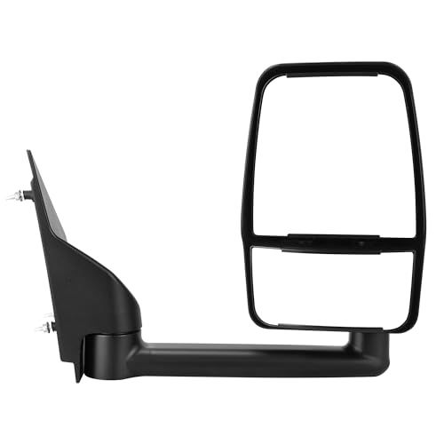 YITAMOTOR Right Passenger Side Mirror Towing Mirror Compatible with 2003-2019 Chevy Express GMC Savana 1500 2500 3500 Manual Folding Manual Adjustment Door Mirror Tow Mirror Black For 03-19 