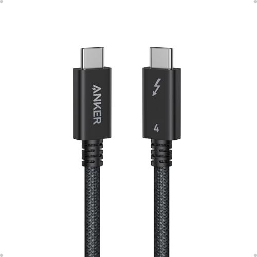 Anker Prime Thunderbolt 4 Cable, 3.3 ft USB C to USB C Cable, 240W Charging, 40Gbps Data Transfer, Supports 8K/4K Displays, for iPhone 16 Series, MacBook Air, iPad, Samsung (Thunderbolt 4-Ce