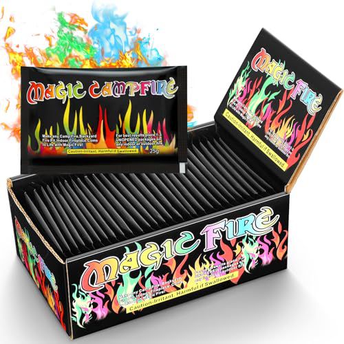 Realcook Fire Color Changing Packet: 30 Mystical Flames Color Fire Packets for Outdoor Fire Pit | Campfires