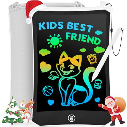 LCD Writing Tablet, 8.5 Inch Colorful Doodle Board Electronic Doodle Pad, Drawing Board Drawing Tablets for Kids, Educational Toys Birthday Gifts for Girls Boys Age 3-8 (White) 8.5'' White