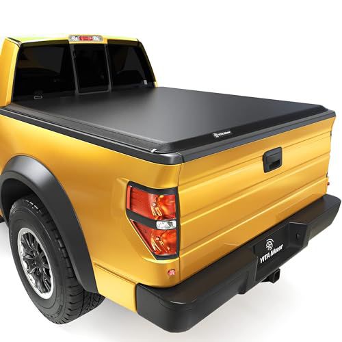 YITAMOTOR Soft Roll Up Truck Bed Tonneau Cover Compatible with 1999-2016 Ford F-250 F-350 F250 F350 Super Duty, Styleside 6.75 ft Bed 6'9" Soft Roll-Up 1999-2016