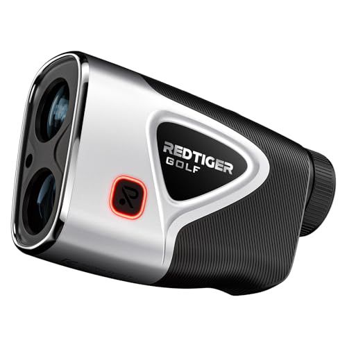 REDTIGER Range Finder Golf, 1200 Yards Golf Rangefinder with Slope, Light-Adaptive Display, 7X Magnification, Flag Lock Vibration, Rechargeable Laser Range Finder with Magnet, GolfVue Series