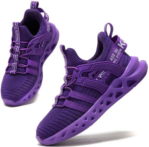 koppu Kids Shoes Running Shoes Girls Boys Primary School Students Sports Shoes Spring and Autumn Casual Shoes 13 Little Kid Purple-04