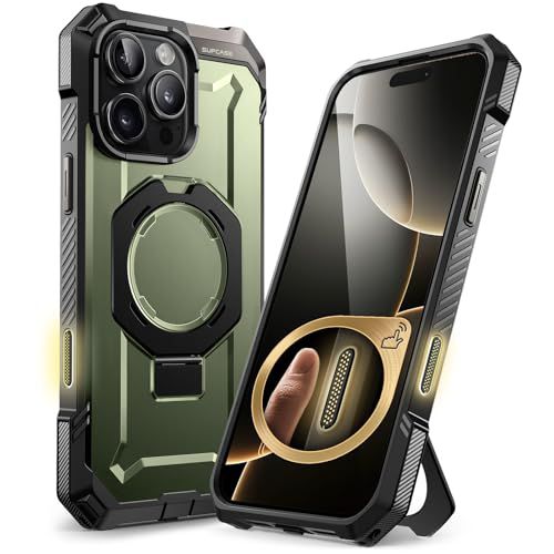SUPCASE for iPhone 16 Pro Max Case with Camera Control Capture Button (Unicorn Beetle Grip), [Built-in Stand] [Compatible with MagSafe] Heavy Duty Magnetic Phone Case for iPhone 16 Pro Max, 