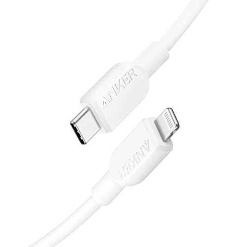 Anker USB C to Lightning Cable(3FT,White), MFi Certified for iPhone 14 Series, and More(Charger Not Included) 3ft White 1