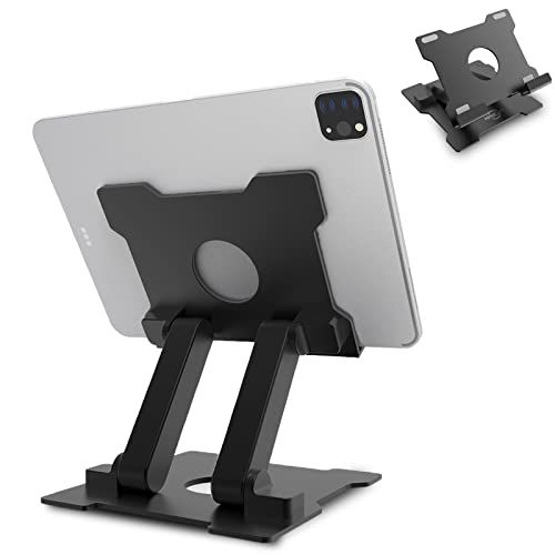 KABCON Tablet Stand,Adjustable Drawing Tablet Holder Eye-Level Aluminum Solid Tablet Stand Holder for Desk Portable Monitor, Stand for iPad Pro 9.7 10.5 Air Mini,Microsoft Surface Pro,Tab-Up