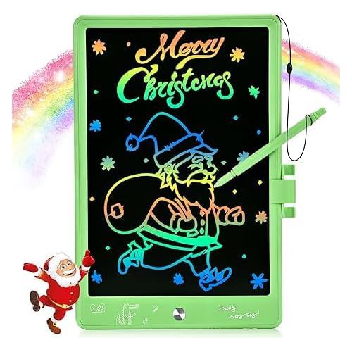 LCD Writing Tablet, 11 Inch Colorful Doodle Board Drawing Tablet, Kids Games Toys Drawing Pad, Toddler Learning Toys Christmas Birthday Gifts for 3 4 5 6 7 8 Years Old Girls Boys (Green) 11'