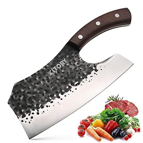 Kitory Meat cleaver, Effort Saving Kitchen Knives, Forged Professional Chef Knife, Handmade full tang chef knife, 2024 Gifts