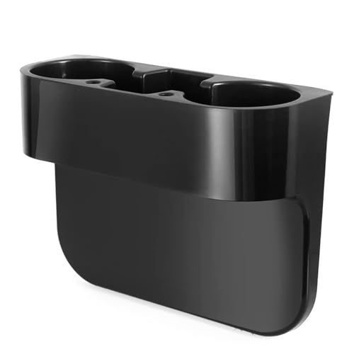 Heart Horse Cup Holder Portable Multifunction Vehicle Seat Cup Cell Phone Drinks Holder Box Car Interior Organizer (Black)