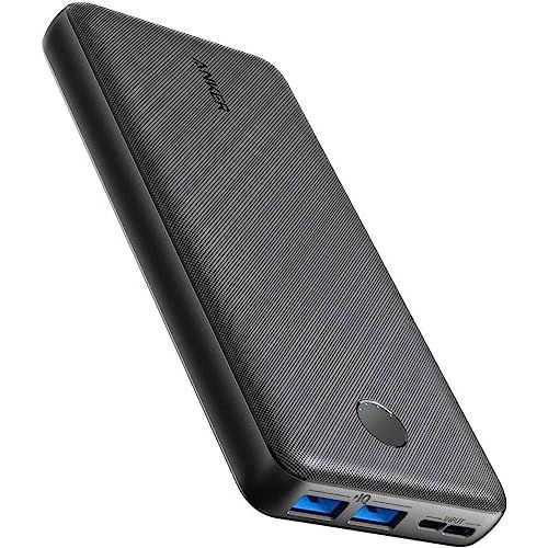 ANKER 325 Power Bank (PowerCore Essential 20K), 20000mAh Battery with High-Speed PowerIQ Technology for iPhone Series, Samsung Galaxy, and More (USB-C Input Only, 2)