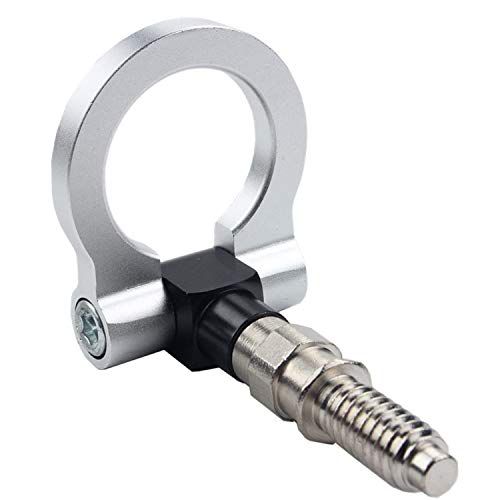 Heart Horse Universal Racing Towing Car Tow Hook for B-mw 1 3 5 Series E39 E70 E71 E81 E82 E88 E90 E91 E92 E93, Auto Aluminum Trailer Ring Car