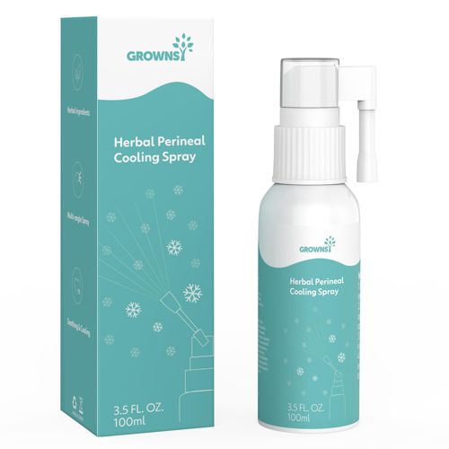 GROWNSY Perineal Cooling Spray Postpartum Essentials, Pain Relief Spray Contains Herbal Extracts for Postpartum Care and Recovery, Soothes Swelling and Hemorrhoid, After Birth Essentials