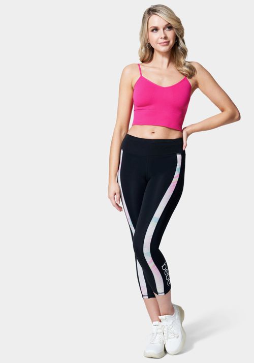 Bebe Sport Contrast Stripe Capri