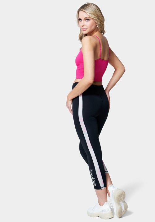 Bebe Sport Contrast Stripe Capri