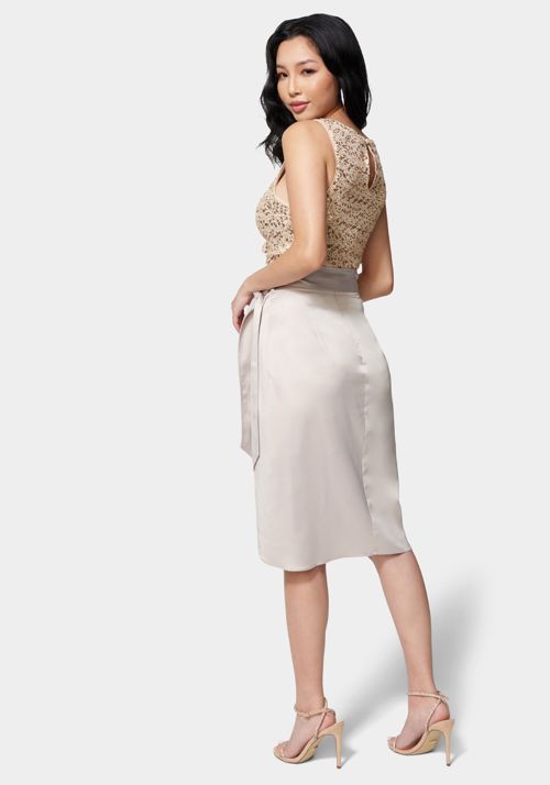 Side Tie Wrap Skirt