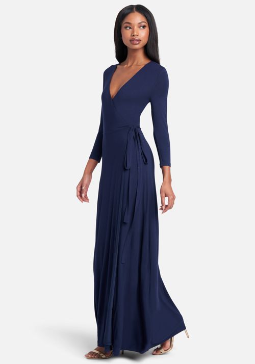 Tie Front Surplice Gown