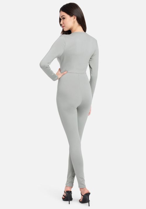 Basic Knit Zip-Up Catsuit