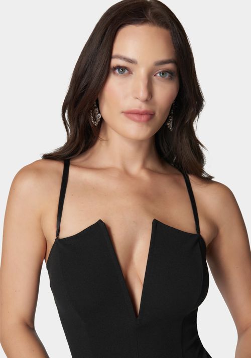 Strapless V Notch Bodysuit