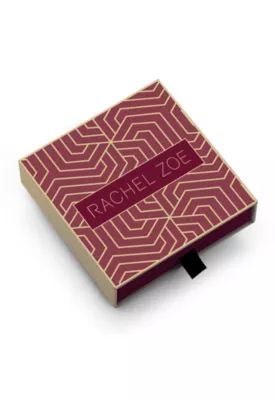 Rachel Zoe Open Rectangular Double Link Bracelet, Silver