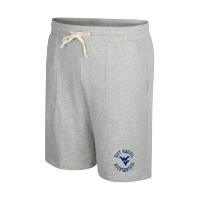 Colosseum Men's NCAA Heather West Virginia Mountaineers Love To Hear This Terry Shorts, Gray, Medium