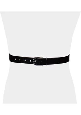 Calvin Klein Women's Casual Belt, Black, Large
