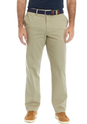 Savane Men's Flat Front Ultimate Performance Pants, 40 x 30