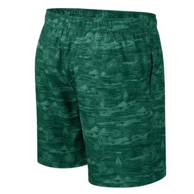 Colosseum Men's NCAA Michigan State Spartans Ozark Swim Shorts, Green, Medium