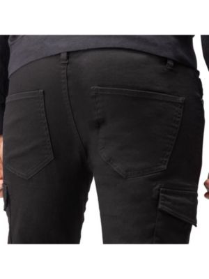 X RAY Men's Commuter Pants With Cargo Pockets, Black, 36 x 32