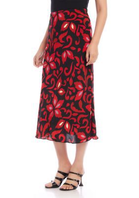 Karen Kane Women's Bias Cut Midi Skirt, Small