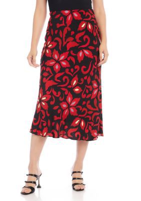 Karen Kane Women's Bias Cut Midi Skirt, Small