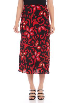 Karen Kane Women's Bias Cut Midi Skirt, Small