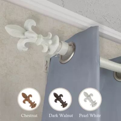 Rod Desyne 1" Fernando Faux Wood Curtain Rod