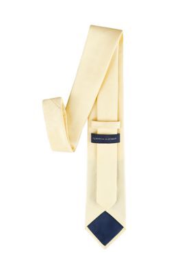 Tommy Hilfiger Men's Solid Woven Tie, Yellow