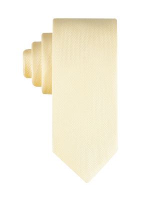 Tommy Hilfiger Men's Solid Woven Tie, Yellow