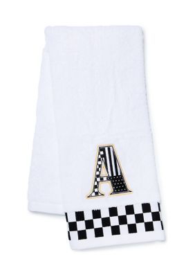 MacKenzie-Childs Monogrammed Hand Towel, White, J
