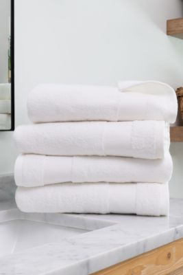 Luxury Inn Towels 4-Pack 100% Cotton Bathroom Essentials