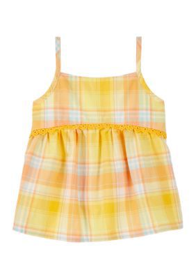 OshKosh B'gosh Baby Girls 2-Piece Gingham Set, 6 Months