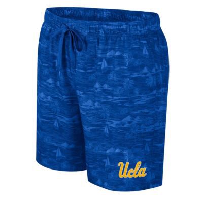 Colosseum Men's NCAA UCLA Bruins Ozark Swim Shorts, Blue, Large