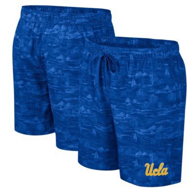 Colosseum Men's NCAA UCLA Bruins Ozark Swim Shorts, Blue, Large