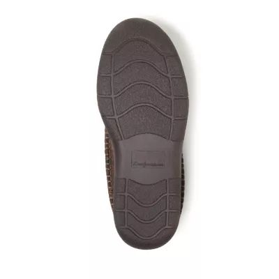 Dearfoams Men's Thompson Plaid Clog, Brown
