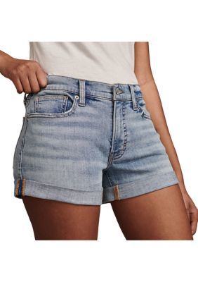 Lucky Brand Women's Ava Mid Rise Roll Shorts, 25